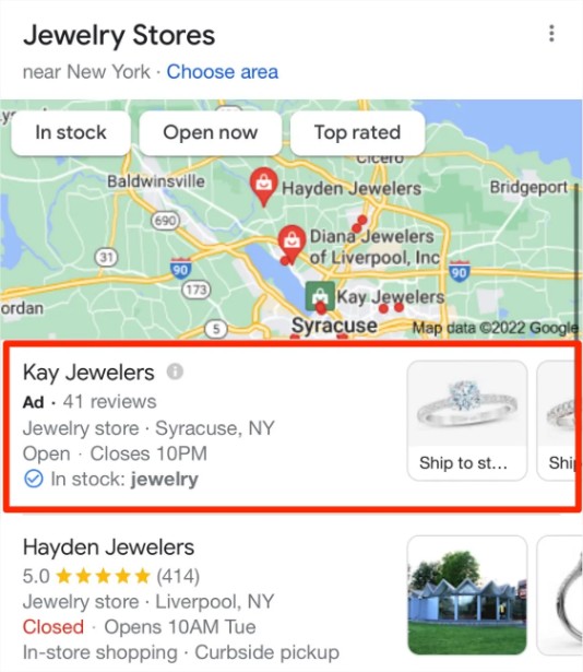 google ads maps